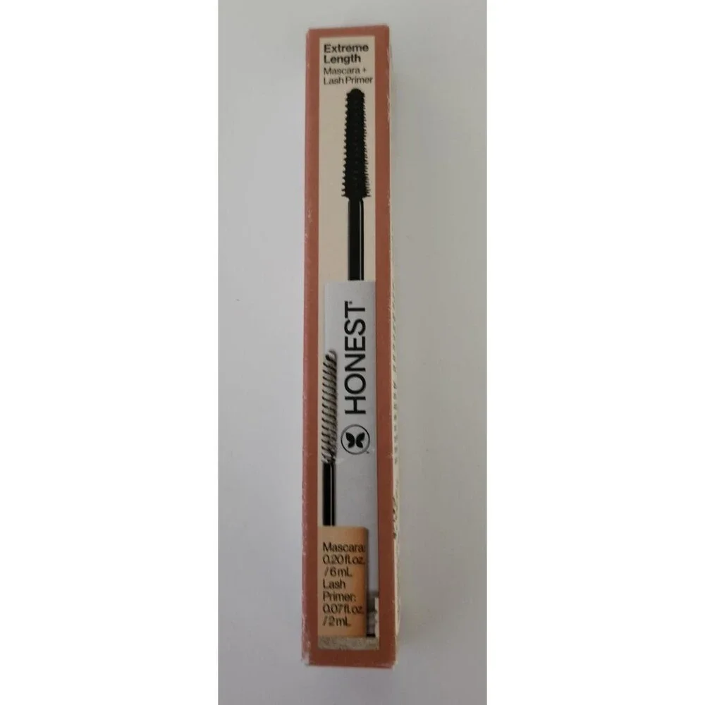 Honest 2-in-1 Extreme Length Clean Mascara + Lash Primer  Lengthening .27 fl oz